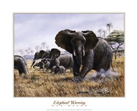 Elephant Warning Fine Art Print