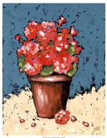 Bright Geraniums by Jade Reynolds - 23" x 29" - $49.99