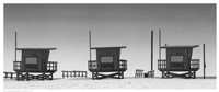 Lifeguard Shacks, Venice Beach Fine Art Print