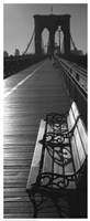 Brooklyn Bridge Benches Fine Art Print