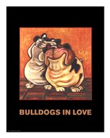Bulldogs in Love Fine Art Print