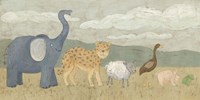 Animals All in a Row I Fine Art Print