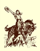 Small Cowgirl Fine Art Print