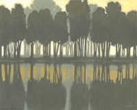 Lake at Dawn II Fine Art Print