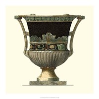 Crackled Large Giardini Urn I Fine Art Print