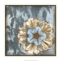 Rosette with Leaves I Fine Art Print
