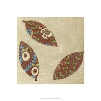 Linen Leaves III Fine Art Print