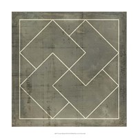 Geometric Blueprint III Fine Art Print