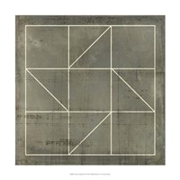 Geometric Blueprint IV Fine Art Print
