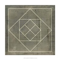 Geometric Blueprint V Fine Art Print