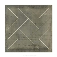 Geometric Blueprint VI Fine Art Print