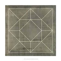 Geometric Blueprint VIII Fine Art Print