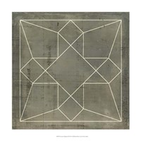 Geometric Blueprint IX Fine Art Print