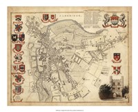 Map of Cambridge - 22" x 18"
