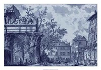 Antique Blue View I Fine Art Print