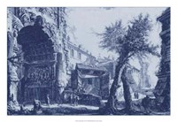 Antique Blue View II Fine Art Print