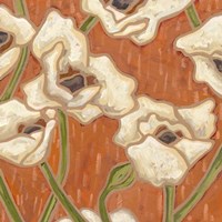 Persimmon Floral I Fine Art Print