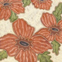 Persimmon Flora II Fine Art Print