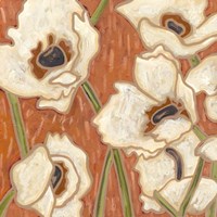 Persimmon Floral III Fine Art Print