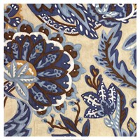Custom Indigo Tapestry I Framed Print