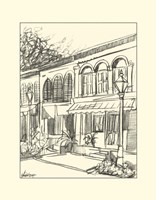 B&W Sketches of Downtown V Fine Art Print