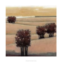 Blushing Hills II Framed Print