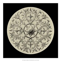 Black & Tan Medallion II Fine Art Print