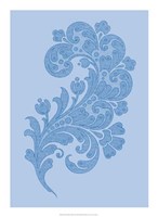Porcelain Blue Motif II Fine Art Print