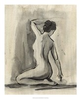 Sumi-e Figure I Fine Art Print