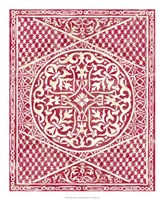 Woodcut in Red I Fine Art Print