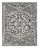 Woodcut in Black II Framed Print