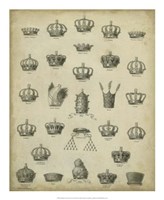 Heraldic Crowns & Coronets II Fine Art Print