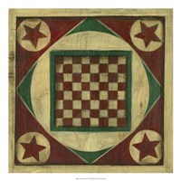 Antique Checkers Fine Art Print