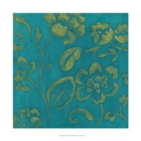 Gilded Batik III Fine Art Print