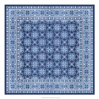 Italian Mosaic in Blue I Fine Art Print