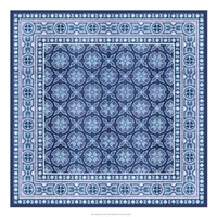 Italian Mosaic in Blue I Fine Art Print