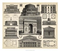 Antique City Plan IV Fine Art Print