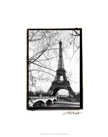 Eiffel Tower Along the Seine River Fine Art Print