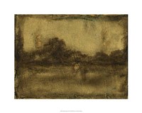 Gilded Landscape I Framed Print