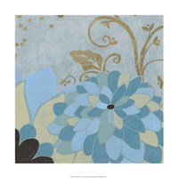 Gilded Azure I Fine Art Print