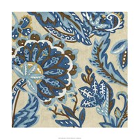 Indigo Tapestry I Fine Art Print