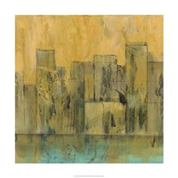 City by the Sea II Framed Print