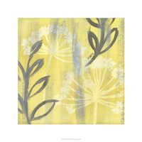 Saffron Floral I Framed Print
