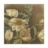 Antiqued Bouquet I Fine Art Print