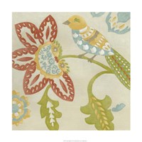 Linen Songbird II Framed Print