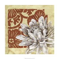 Flower Vignette I Framed Print