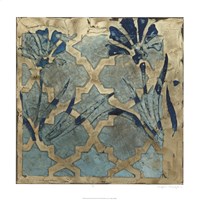 Stained Glass Indigo II Fine Art Print