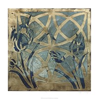 Stained Glass Indigo III Fine Art Print