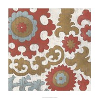 Coral Suzani II Framed Print