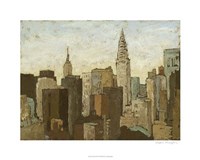 City & Sky II Framed Print